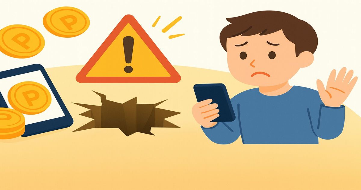 ポイ活の落とし穴と安全に稼ぐための注意点のイメージ