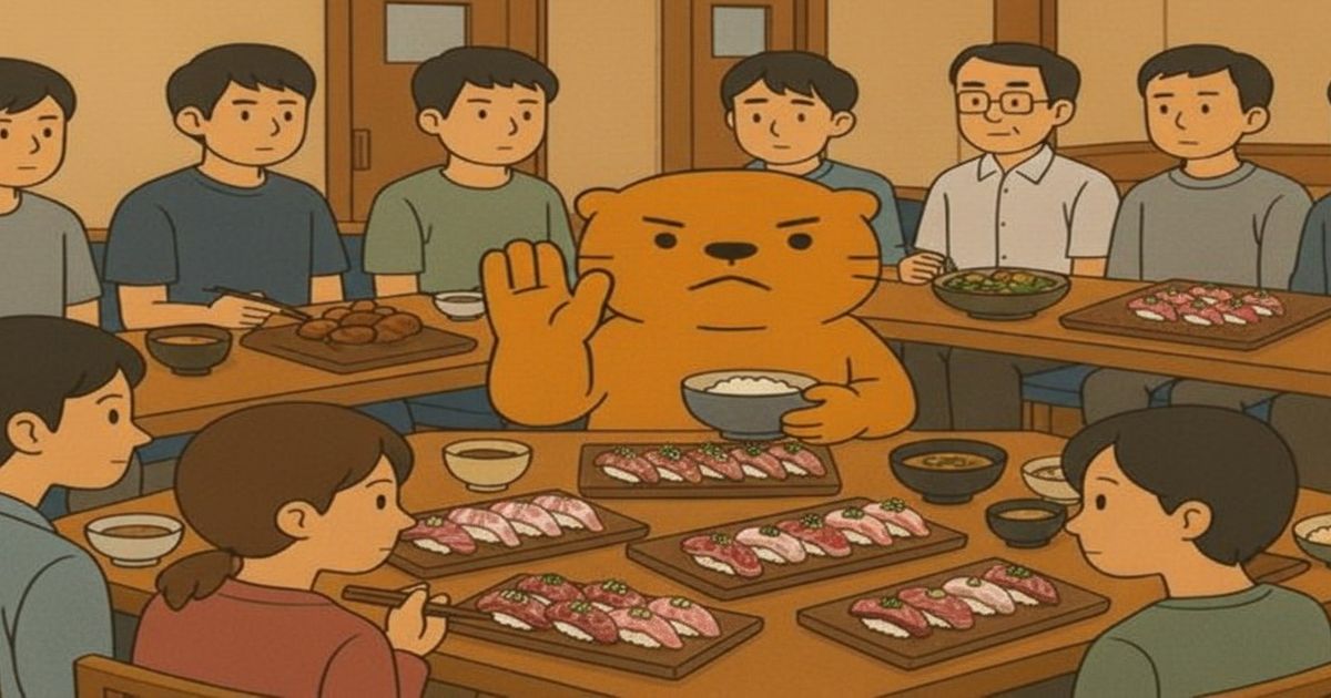 居酒屋で提供された肉寿司を食べた11人からノロウイルスが検出された食中毒イメージ